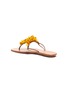  - AQUAZZURA -  ''Bougainvillea' Floral Appliqué Leather Thong Sandals