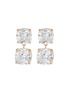 Main View - Click To Enlarge - CZ BY KENNETH JAY LANE - Cushion cubic zirconia dangle earrings