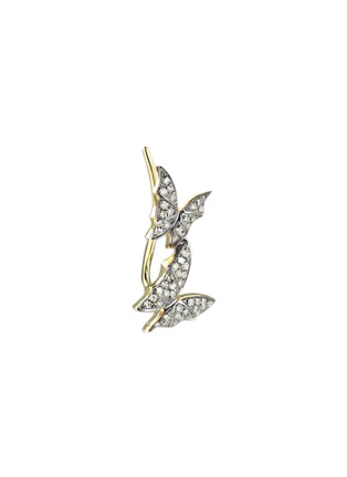 Main View - Click To Enlarge - LINEA - Butterfly' diamond 14k gold single earring