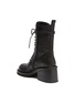  - ANN DEMEULEMEESTER - Block heel leather combat boots