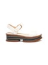 Main View - Click To Enlarge - GABRIELA HEARST - 'Mika' cork wedge platform sandals