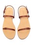 Detail View - Click To Enlarge - GABRIELA HEARST - 'Stewart' Double Leather Strap Flat Sandals