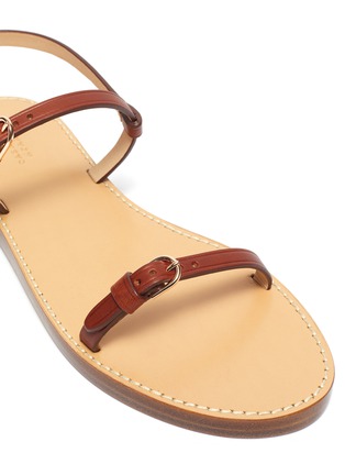 Detail View - Click To Enlarge - GABRIELA HEARST - 'Stewart' Double Leather Strap Flat Sandals