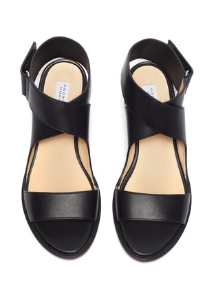 Detail View - Click To Enlarge - GABRIELA HEARST - 'Senna' Cross Ankle Strap Leather Sandals