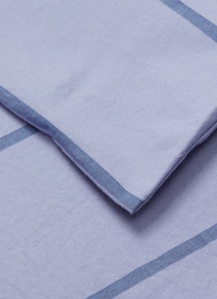 Detail View - Click To Enlarge - TEKLA - Orgaic cotton percale pillow sham – Evening Light
