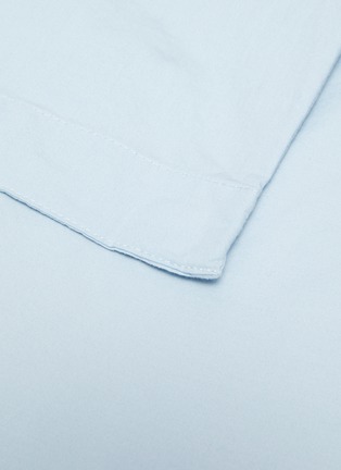 Detail View - Click To Enlarge - TEKLA - Organic Cotton Queen Size Duvet Cover – Sky Blue
