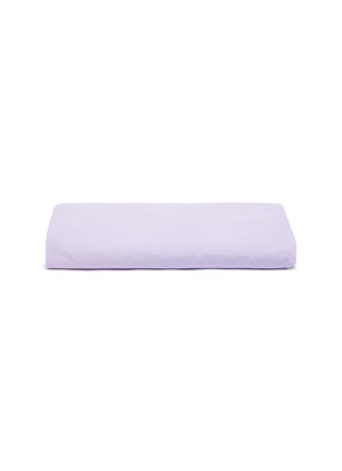Main View - Click To Enlarge - TEKLA - Organic Cotton Double Fitted Sheet – Lavender