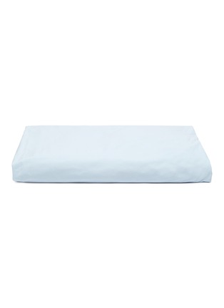 Main View - Click To Enlarge - TEKLA - Organic Cotton Double Fitted Sheet – Sky blue