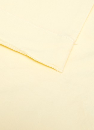 Detail View - Click To Enlarge - TEKLA - Organic Cotton Queen Size Duvet Cover – Sun Bleached Yellow