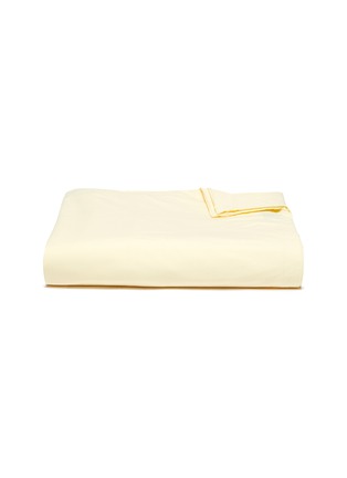 Main View - Click To Enlarge - TEKLA - Organic Cotton Queen Size Duvet Cover – Sun Bleached Yellow