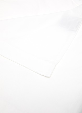 Detail View - Click To Enlarge - TEKLA - King size organic cotton percale duvet cover – Broken White