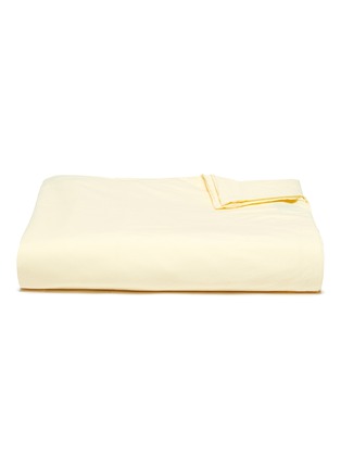 Main View - Click To Enlarge - TEKLA - King size organic cotton percale duvet cover – Sun Bleached Yellow