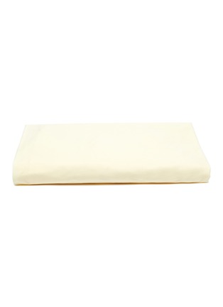 Main View - Click To Enlarge - TEKLA - Organic cotton percale fitted sheet – Sun Bleached Yellow