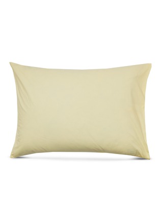 Main View - Click To Enlarge - TEKLA - Organic cotton percale pillow sham – Sun Bleached Yellow