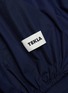 Detail View - Click To Enlarge - TEKLA - Organic Cotton Double Fitted Sheet – Dark Navy