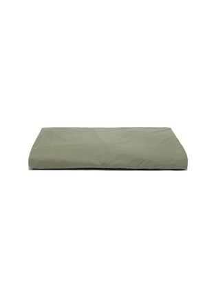 Main View - Click To Enlarge - TEKLA - Organic Cotton Single Fitted Sheet – Olive Green