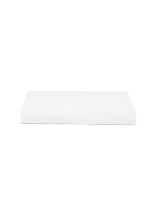Main View - Click To Enlarge - TEKLA - Organic cotton percale fitted sheet – Broken White