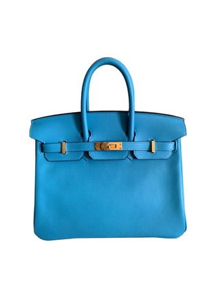 Main View - Click To Enlarge - MAIA - Birkin Blue nord 25cm swift leather bag