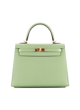 Main View - Click To Enlarge - MAIA - Kelly Sellier vert criquet 25cm Epsom leather bag