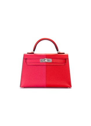 Main View - Click To Enlarge - MAIA - Mini Kelly casaque rouge de couer & rose extreme 19cm Epsom leather bag