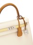 Detail View - Click To Enlarge - MAIA - Kelly 25cm Horseshoe Nata, Poussin and Sesame Epson leather bag