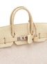 Detail View - Click To Enlarge - MAIA - Birkin HAC Ivory 32cm Ostrich leather  canvas bag