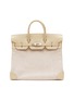 Main View - Click To Enlarge - MAIA - Birkin HAC Ivory 32cm Ostrich leather  canvas bag