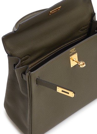 Detail View - Click To Enlarge - MAIA - Kelly Vert Maquis 25cm Togo leather bag
