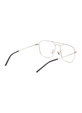 Figure View - Click To Enlarge - SAINT LAURENT - Square metal frame optical glasses