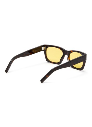 Figure View - Click To Enlarge - SAINT LAURENT - 'SL 402' square tortoiseshell effect acetate frame sunglasses