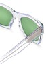 Detail View - Click To Enlarge - SAINT LAURENT - SL 402' square clear acetate frame sunglasses