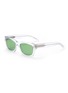 Main View - Click To Enlarge - SAINT LAURENT - SL 402' square clear acetate frame sunglasses