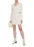 Figure View - Click To Enlarge - C/MEO COLLECTIVE - 'Anyone Else' Slash Waist V-neck Knit Dress