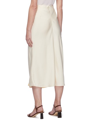 Back View - Click To Enlarge - C/MEO COLLECTIVE - Duo-tonal Ruched Front Midi Skirt