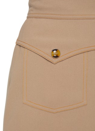 Detail View - Click To Enlarge - C/MEO COLLECTIVE - 'Double Up' Centre Pleat Mini Skirt