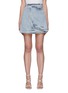 Main View - Click To Enlarge - C/MEO COLLECTIVE - 'Overturn' Denim Wrap Mini Skirt