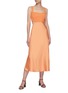 Figure View - Click To Enlarge - C/MEO COLLECTIVE - 'Format' Square Neck Cut Out Detail Midi Dress