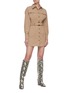 Figure View - Click To Enlarge - C/MEO COLLECTIVE - 'Double Up' Belted Shirt Dress