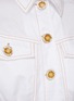 - C/MEO COLLECTIVE - 'Candor' Puff Short Sleeve Belted Cotton Shirt
