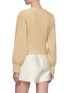Back View - Click To Enlarge - C/MEO COLLECTIVE - 'So They Say' Ruched Belt Detail Rib Sweatshirt