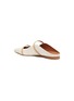  - MALONE SOULIERS - Maureen' Double Thin Leather Strap Linen Mules