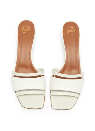 Detail View - Click To Enlarge - MALONE SOULIERS - 'Laney' linen leather sandals