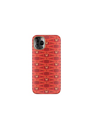 Main View - Click To Enlarge - HADORO PARIS - iPhone 12 Pro monogram gold leather case
