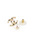 Detail View - Click To Enlarge - LANE CRAWFORD VINTAGE ACCESSORIES - Chanel crystal embellished pearl drop earrings