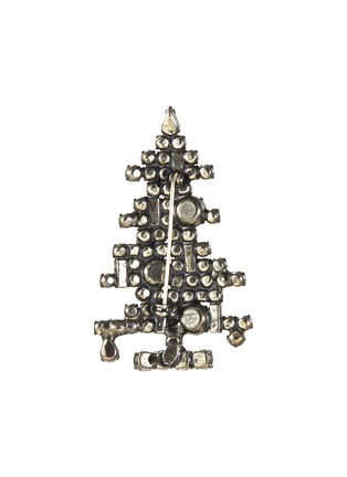 Detail View - Click To Enlarge - LANE CRAWFORD VINTAGE ACCESSORIES - Weiss embellished Christmas tree brooch