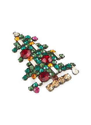Detail View - Click To Enlarge - LANE CRAWFORD VINTAGE ACCESSORIES - Weiss embellished Christmas tree brooch