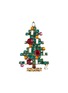 Main View - Click To Enlarge - LANE CRAWFORD VINTAGE ACCESSORIES - Weiss embellished Christmas tree brooch