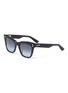 Main View - Click To Enlarge - AKONI EYEWEAR - 'Vela' acetate wayfarer sunglasses