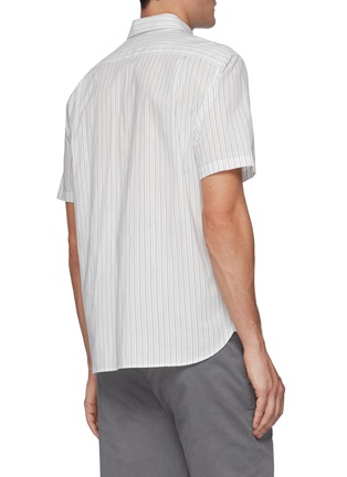 Back View - Click To Enlarge - VINCE - Uneven stripe shirt