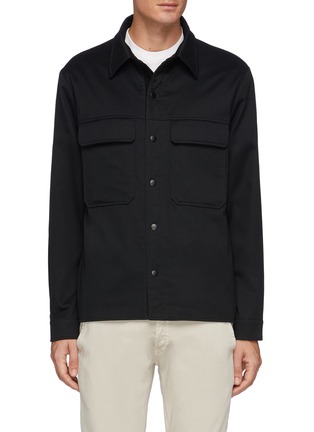 Main View - Click To Enlarge - VINCE - Cotton Twill Shirt Jacket